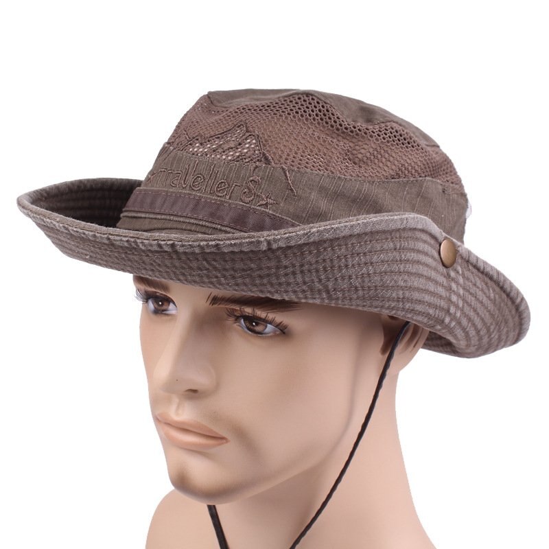 Retro americano del oeste de vaquero de dibujos animados de pesca de verano disfraces con sombrero sombreros