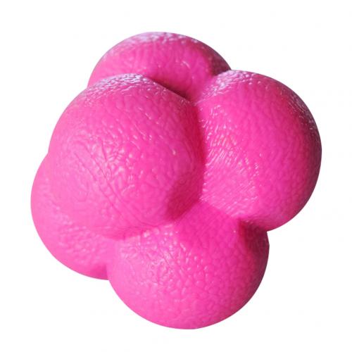 Fitness hexagonal reaktion boll smidighet koordination reflex träning motionär: Rosa