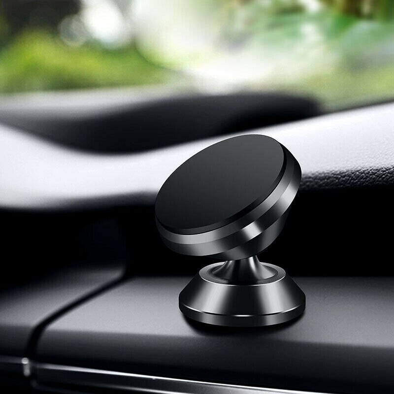 Universele Magnetische Auto Telefoon Houder Air Vent Ondersteuning Cilp Stand Tablet Mount Interieur Accessoires Auto Bracket: Black