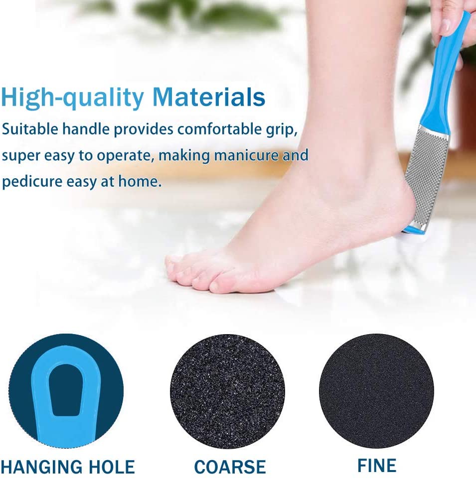 14 in 1 kit professionale per la cura dei piedi impostato di strumenti per Pedicure piede in acciaio inossidabile raspa piede rimozione della pelle morta kit di cura dell'unghia del piede pulito