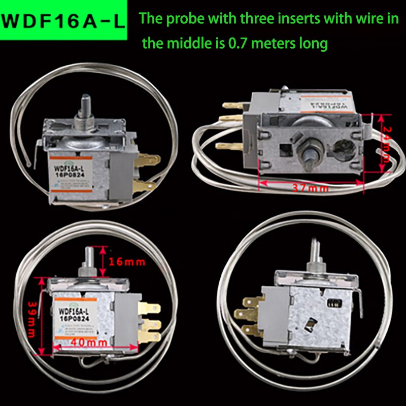 1pc Refrigerator Thermostat for refrigerators, freezers, freezing appliances other accessories refrigerator 250V 0.68/0.7m