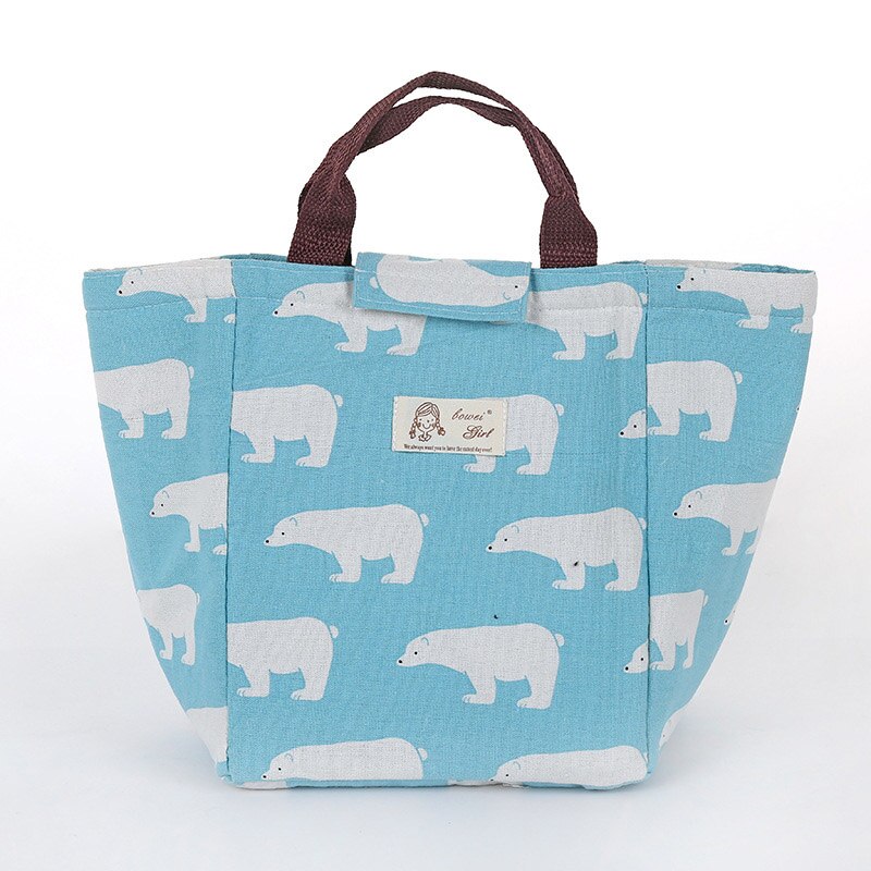 Baby Milch Flasche Isolierung Flamingo Taschen Wasserdichte Tragbare Mittagessen Tasche Kleinkind Milch Brust Flaschen Halten Warme Thermische Tasche MBG0298: Blau Bär