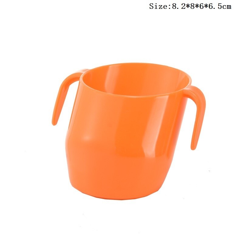 Schräge Trinkbecher Baby Lernen Zu Trinken Tassen Gesunde Dicht Ausbildung Fütterung Tasse Anti-herbst Art Milch Wasser Flasche Getränk: Orange