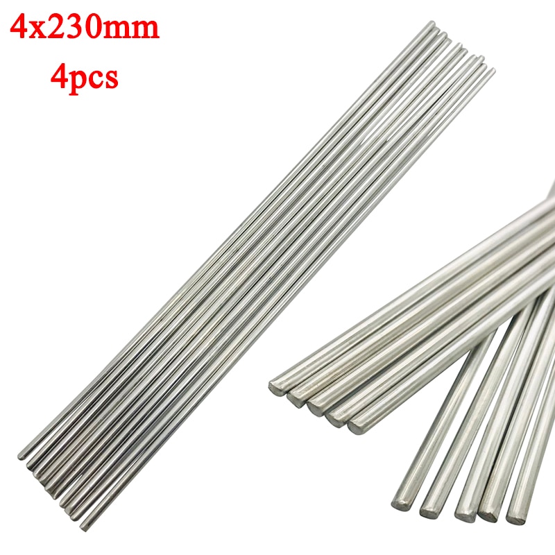 4 stuks aluminium tig-soldeerstaven voor lage temperaturen, 4 mm x 230mm mm met corrosiebestendigheid