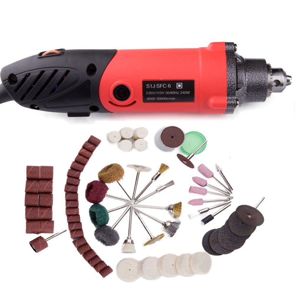 Reilyn Hand-Held Grinding Machine Mini Grinder Small Convenient Drill Mini Rotary Machine Clamping Chuck Durable: C