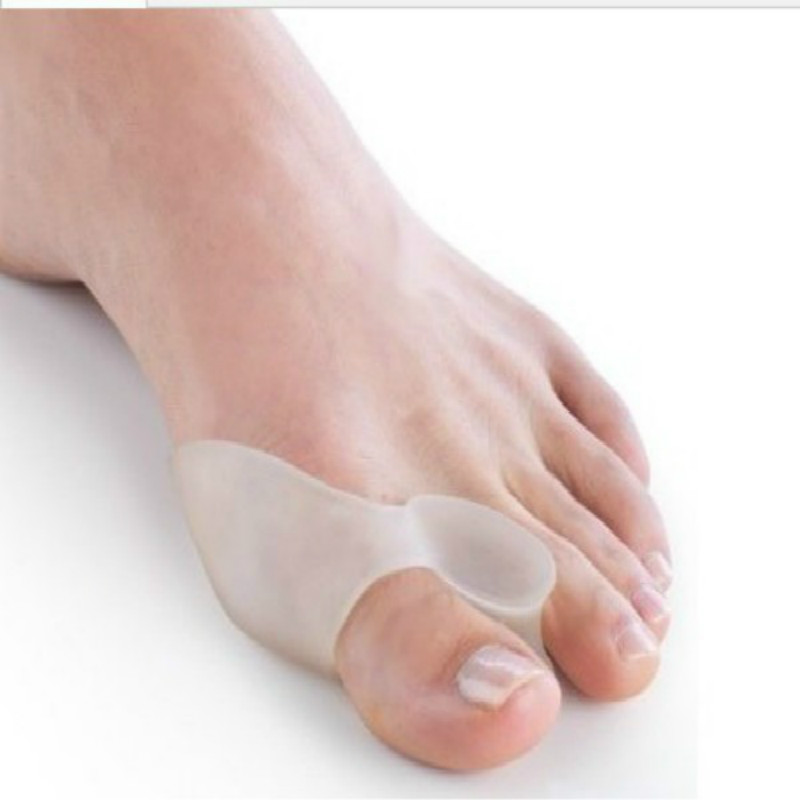 4 Stck/2 paar Silikon Gel fuß groß Zehe Separator Pflege Werkzeug Daumen Schutz Ballen Korrektor Erzähler Hallux Valgus Profi Massagegerät