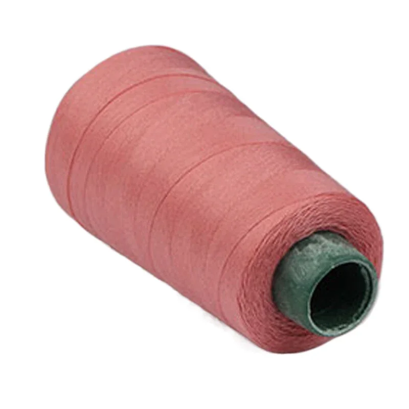 Hilo de coser para pantalones vaqueros, 1300 yardas, 20S/3, 3 hebras, máquina overlocking, cordones gruesos de poliéster, manualidades DIY, líneas de mezclilla, hilo de bordar: Castaño