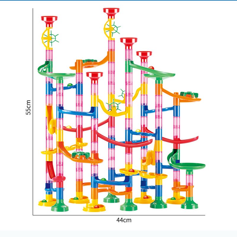 29/80/133個大理石実行ビルディングブロック漏斗スライドレンガのおもちゃlabyrintローリングボールスライドのおもちゃ知育玩具: 133 no box