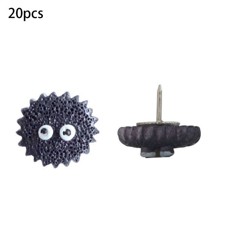 20PCS Thumbtack Decorative Thumb Tacks Pushpin Cute Three-dimensional Push Pins Stationery Office Binding Supplies Pin