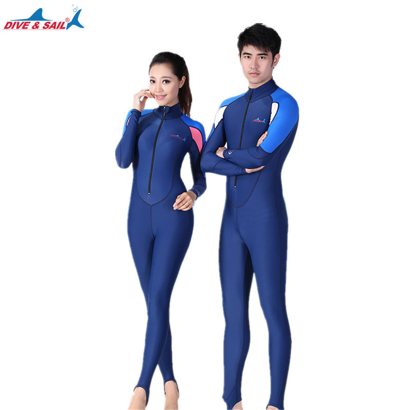 Traje de neopreno de una pieza para hombre y mujer, protector solar UPF50 + Lycra, traje húmedo para buceo, esnórquel, Surf, traje de protección contra sarpullido de cuerpo completo