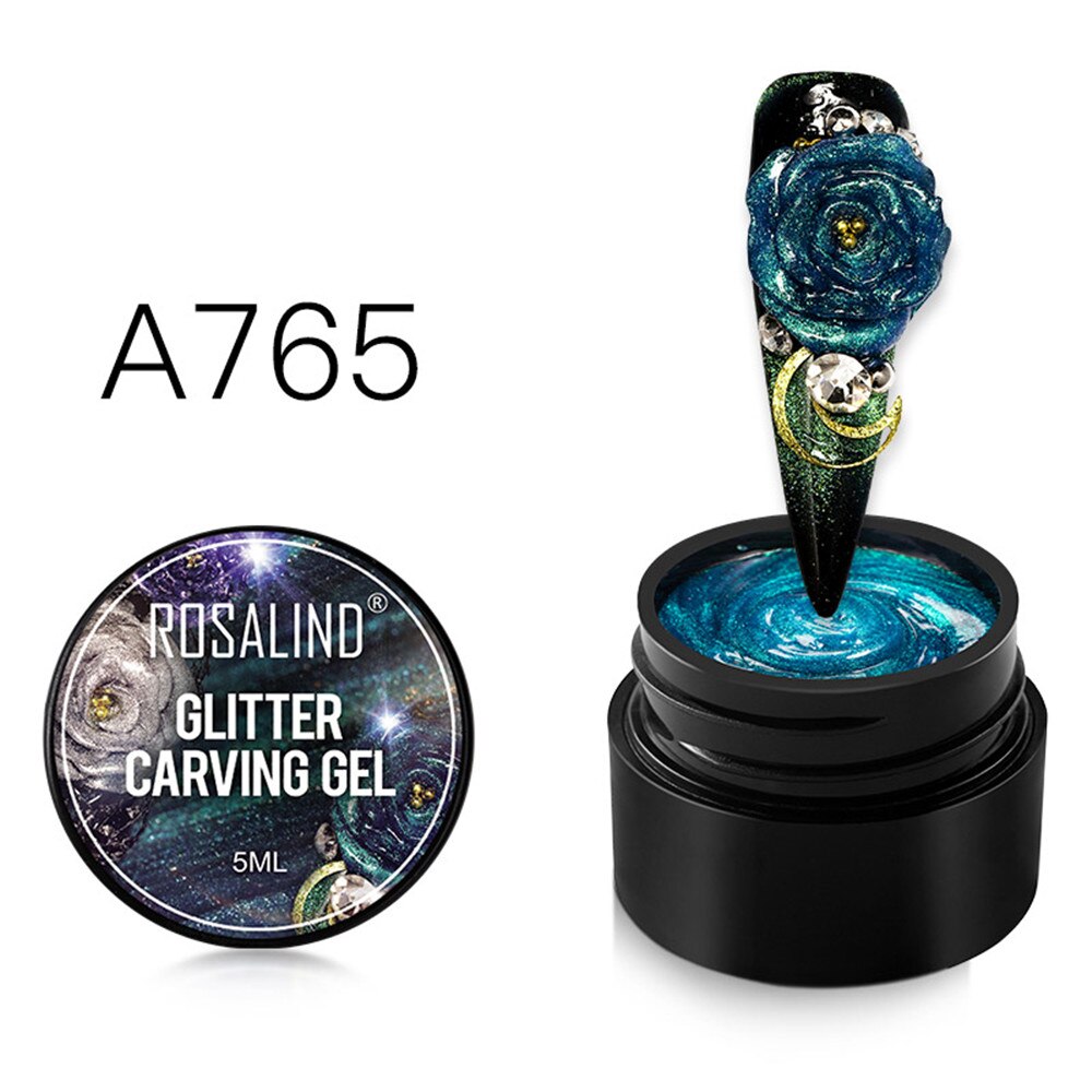 5d carving maleri negle gel farver skulptur negle gel 3d udskåret plasticine uv gel lak diy nail art maleri 3d gel: A765