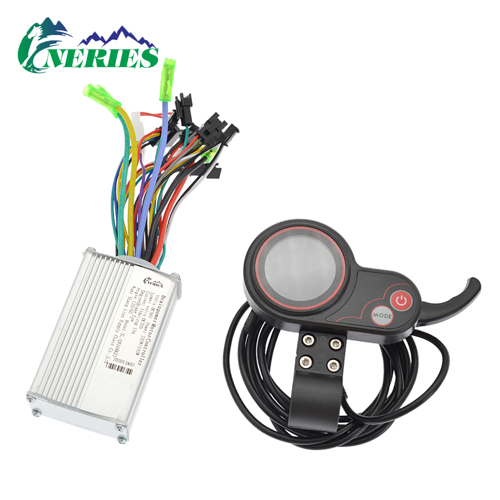 24v-60v 350w el-scooter motor controller intelligent cykel intelligent styring af børsteløs dc motor lcd instrument sæt