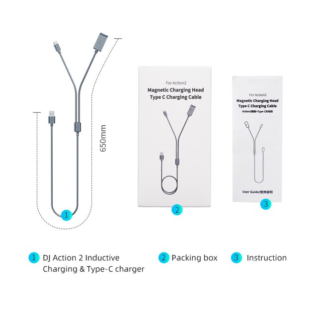 DJI Aktion 2 Magnetische Ladegerät Basis Montieren mit 2 in 1 Typ-c Schnelle Ladung Adapter USB 2,0 für DJI Osmo Aktion 2 Kamera Zubehör: Ursprünglich Titel