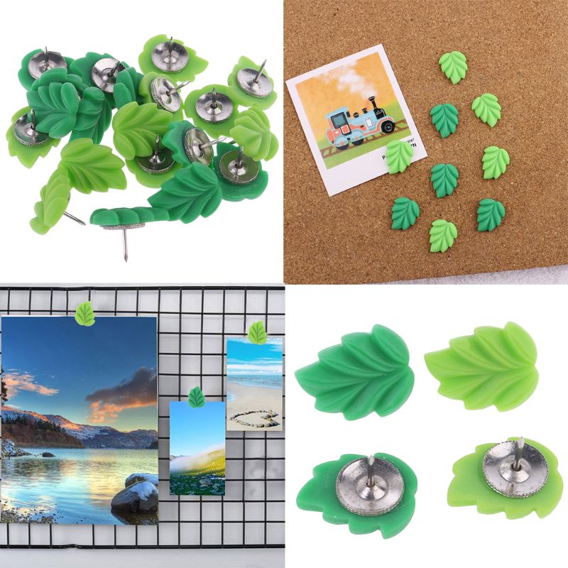 20 stk / sæt plast + metal thumbtacks kort pin pushpin kork bord til kunst foto besked væg thumb tack dekorativ til hjemmeskole