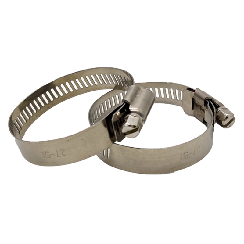 Adjustable Stainless Steel Duct Clamps Air Ducting Clamps Hose Clamps Pipe Clamps Worm Drive Hose Clamps (Pack of 4)