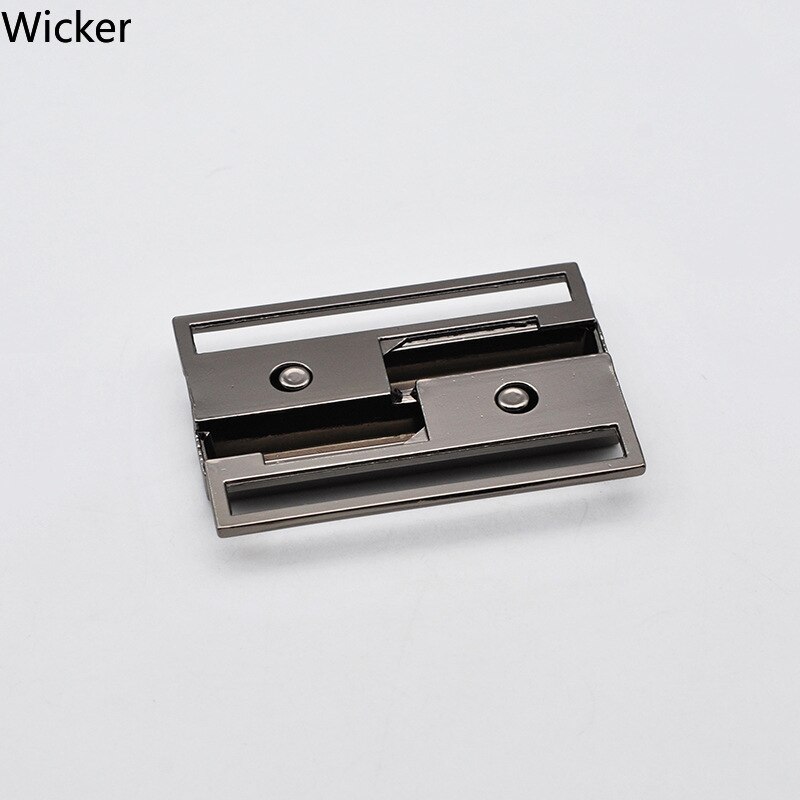 Hebillas de cinturón de Metal combinadas para mujer, hebillas rectangulares de 40/50 MM, abrigo de plumón, broche de trabajo de cuero, 2 uds.