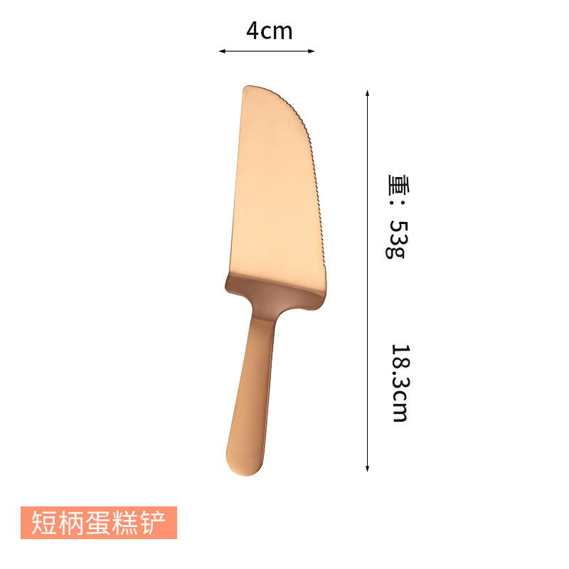 Outils à pâtisserie en acier inoxydable, ensemble de couteaux à pelle à gâteau de mariage, couteau à Pizza en or Rose, accessoires d'outils de cuisson, couteaux de cuisine 1 pièce: Violet