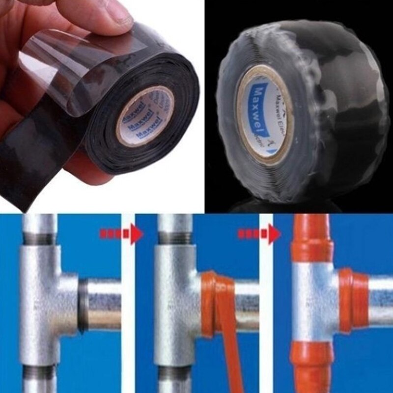 Cinta autoadhesiva de silicona impermeable, antieléctrica, resistente al calor, conexión de cable a cinta de silicona autoadhesiva para el hogar