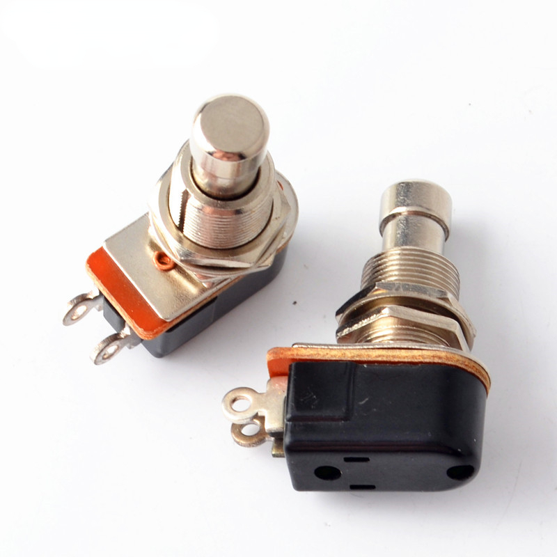 Kortstondige Spst Soft Touch Drukknop Stomp Voetpedalen Elektrische Gitaar Switch Off-Momentary Op