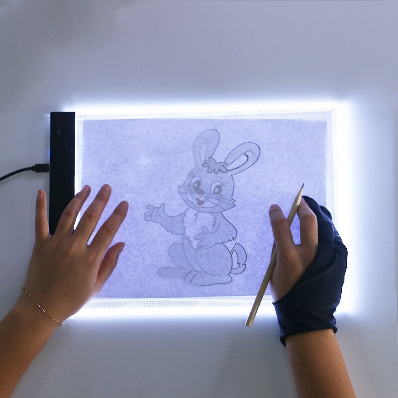 Leaning Machine LED Drawing Pad Tablet Drawing Pad Box Board LED Drawing Board USB Powered A4 Copy Station Leaning