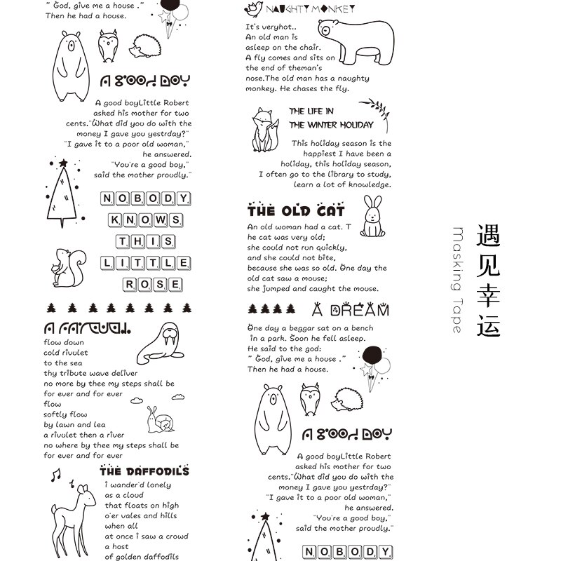 Collage Letters Huisdier Transparedecorative Stickers Scrapbooking Sticker Stationaire Album Kantoor Accessoires Art Supplies: G