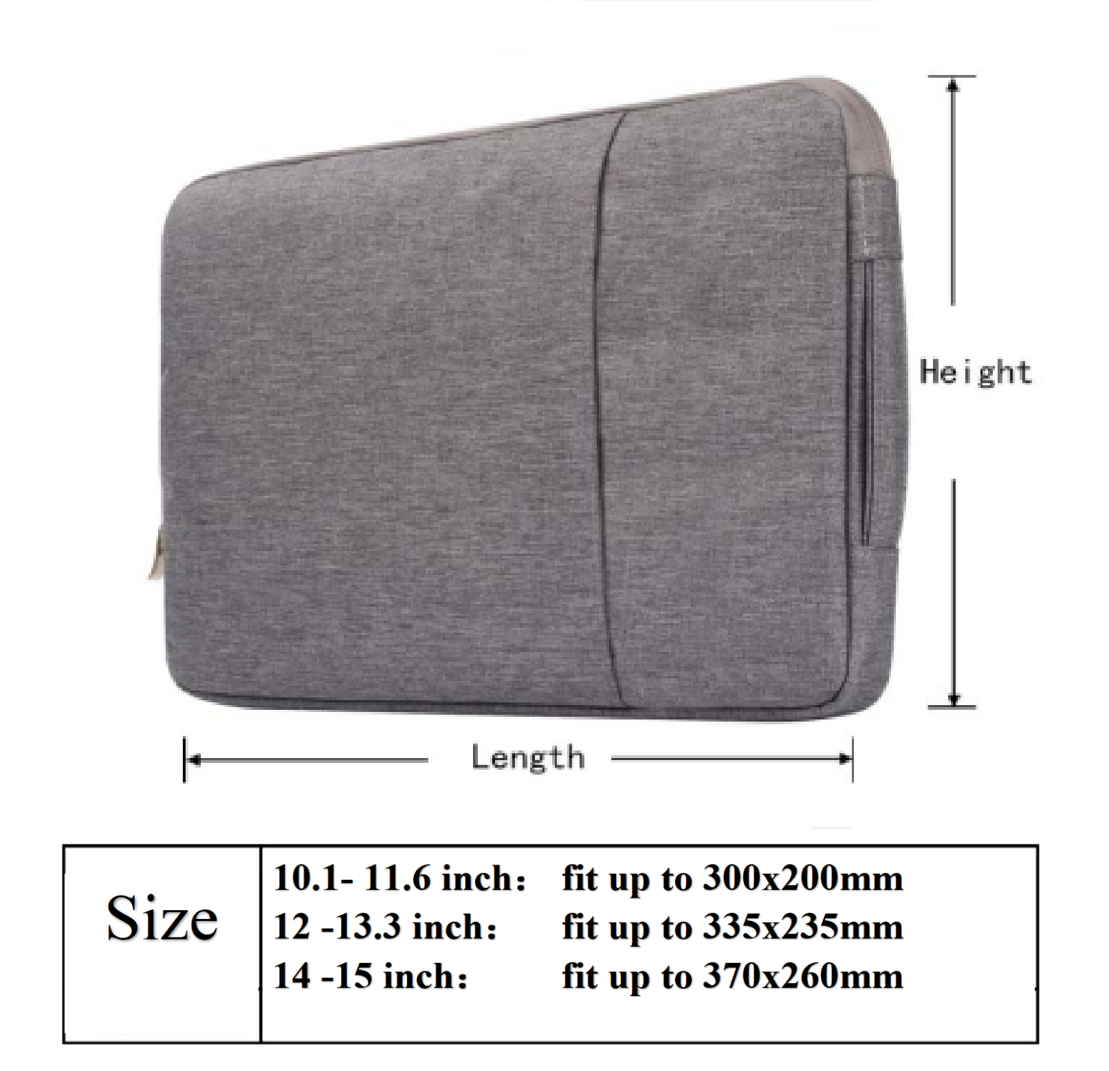 Waterproof Zipper Laptop Bag for Apple Macbook Air 11&quot;/Macbook 12&quot;/Air 13&quot;/Pro 13&quot;/Pro 15&quot;/White 13&quot;/Pro 16 Inch Laptop Handbag