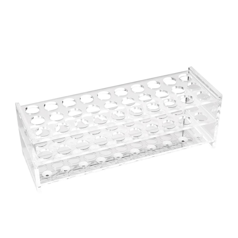 Plastic Test Tube Rack Holder, organic glass support Burette Stand Test tube Stand Diameter 15.5mm-21.5mm, 30/40/holes