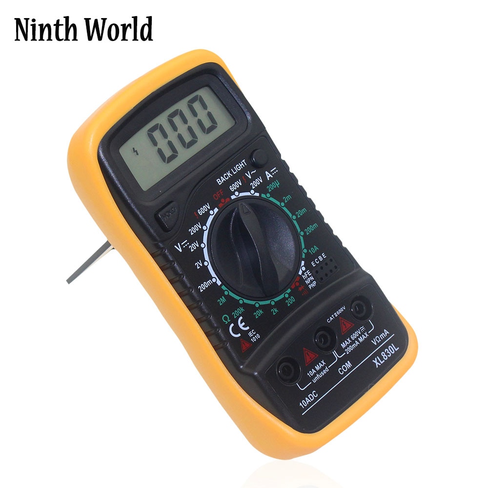 1PCS Backlight Digital LCD Multimeter Voltmeter Ammeter XL830L AC DC OHM Volt Tester Test Current