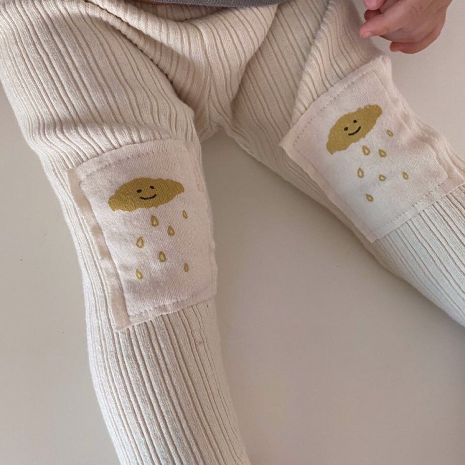Baby Hosen Neueste Jungen Mädchen betroffen Patch Wolke aufbringen Gamaschen Kleinkind strecken Bleistift Baumwolle Hosen Kleinkind Frühling Kleidung