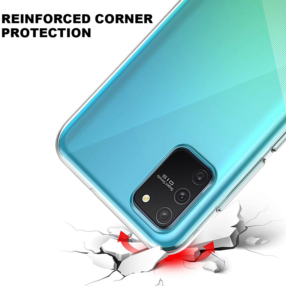 360 full Double Silicon Case For Samsung Galaxy S10 lite Transparent Body TPU cover for Samsung Galax S 10lite S 10 lite coque