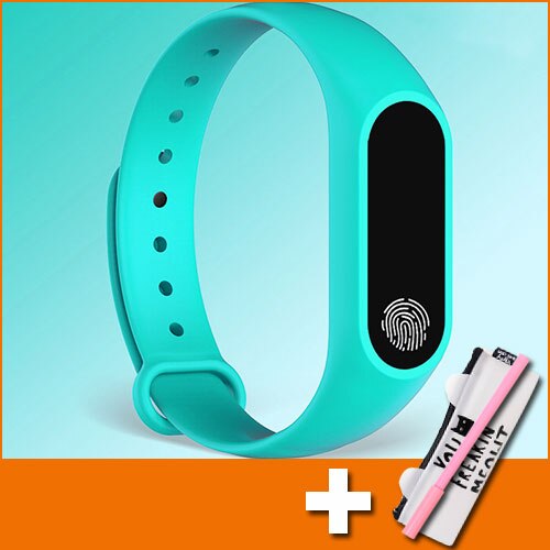Digital ur børn børn ure til piger drenge armbåndsur elektronisk led armbåndsur sport studerende barn ur time: Myntegrøn med gave