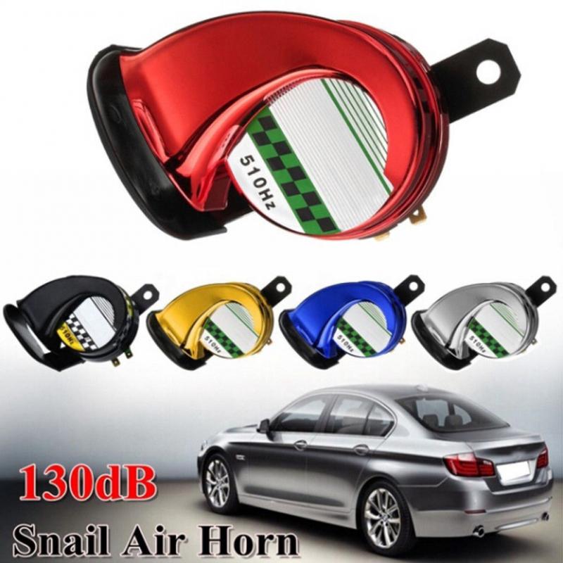 Universal Motorcycle Horn Kit 12V 130db Waterproof Round Loud Horn Speakers For Scooter Moped Dirt Bike ATV Replacement Parts