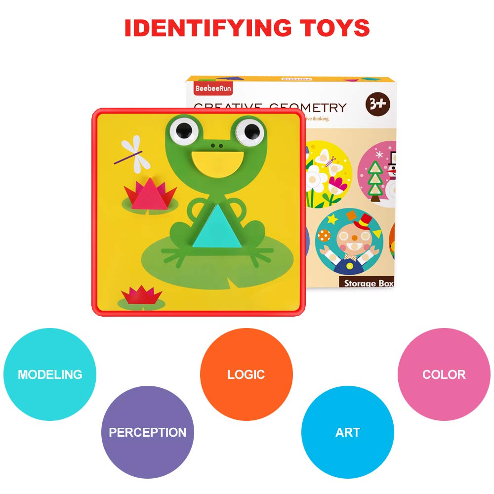 Button Art Toys,Color Matching Mosaic Pegboard Early Learning Educational 3D Puzzles for Boys and Girls