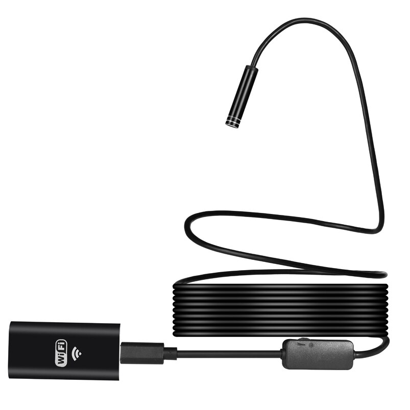 Cámara endoscópica inalámbrica WIFI impermeable inspección Mini cámara 8mm 1/3M USB endoscopio boroscopio para Iphone Android PC IOS APP
