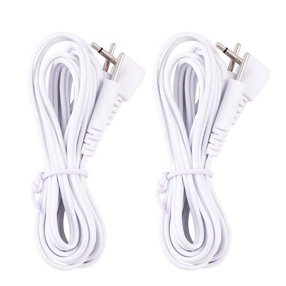 2 in 1 elektrode tens pin type kabel geleidende lijn draad kop 20mm voor elektrode pad digitale tens machine therapie massage: Default Title