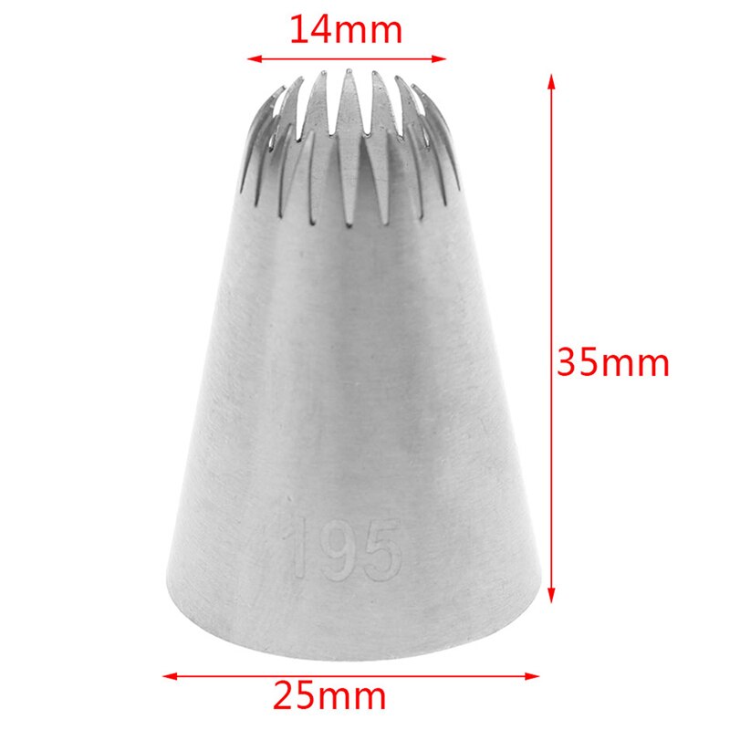 1PCS / 3PCS Stainless Steel Cake Head Icing Piping Nozzles Stainless Steel Cake Cream Decor Bakeware Pastry Tips #195,#366,#C10