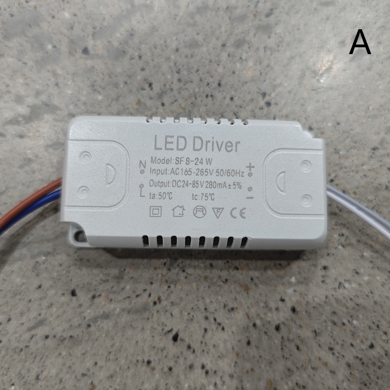 Carte de Pilote LED, 300mA, 8-24W, 20-36W, 30-50W, 36-60W, 50-70W, 60-80W, Éclairage d'Unité d'Alimentation, 1 Pièce: Beige