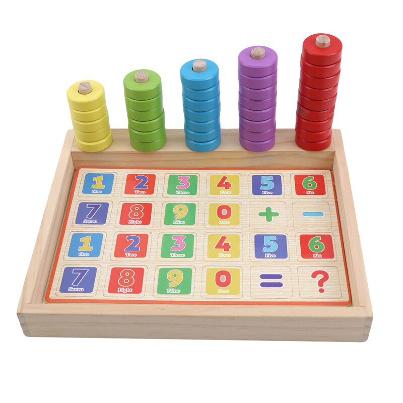 Baby Circle Educational Toys Wooden Shape Sorter Educational Toys Cognitive Fun Jigsaw Puzzle Arithmetic Box Numbers Puzzles