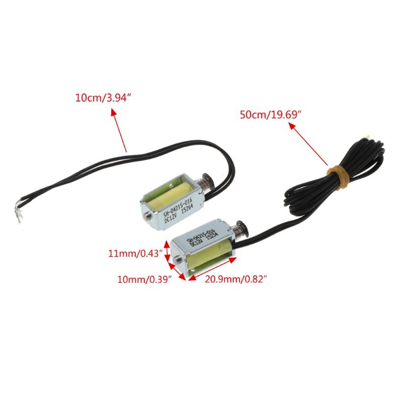 Micro Mini válvula solenoide, electroimán de marco abierto DC 12V, imán de empuje-tirar 77UC