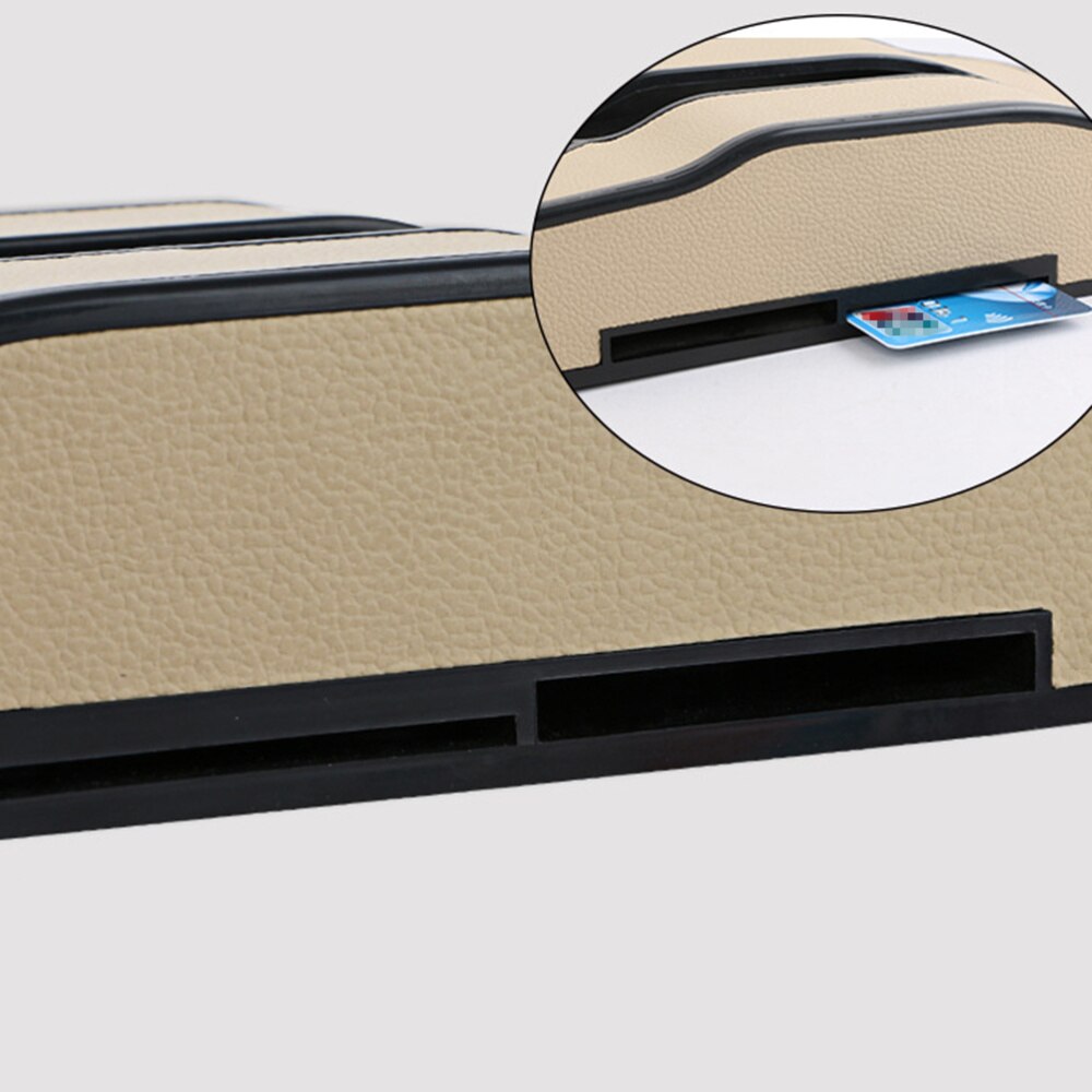 Car Tissue Box Rectangular Paper Holder Cover Case Leather Inserting Car Tray Instrument Panel Armrest Tray for Ho