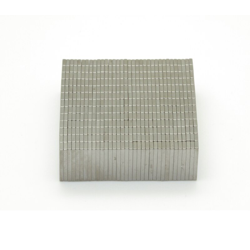 N00094 50/500/1000 Pcs N45 Blok Zeldzame Aarde Neodymium Magneet, 12.5X1.2X3.4 Mm, Kubusvormig Ndfeb Magneet Neodymium