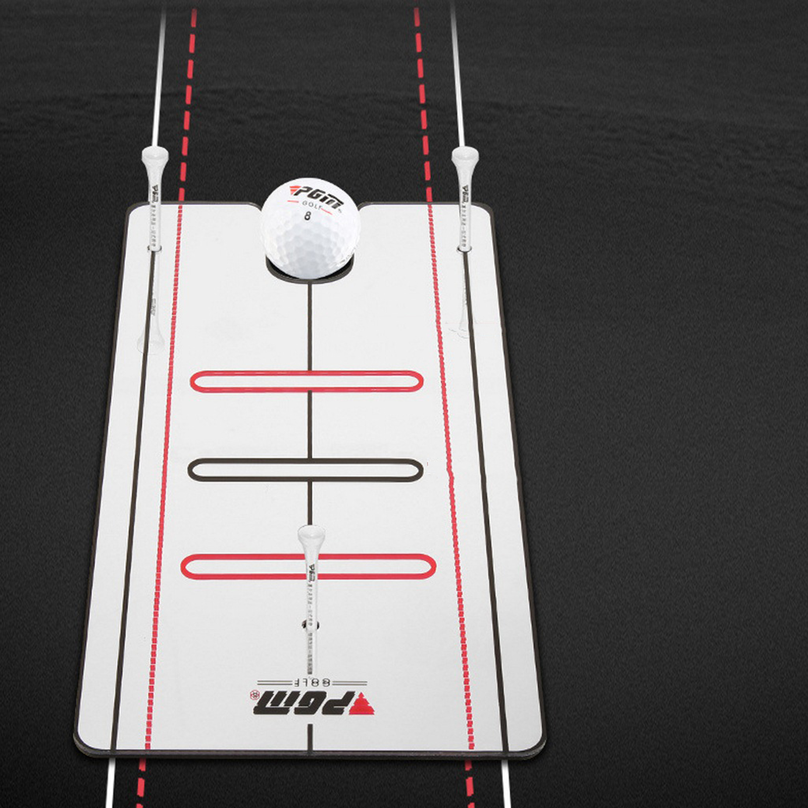 Golf Putting Mirror Alignment Training Aid Swing Trainer Eye Line Golf Swing Straight Practice Golf Accessories 30x14.8cm
