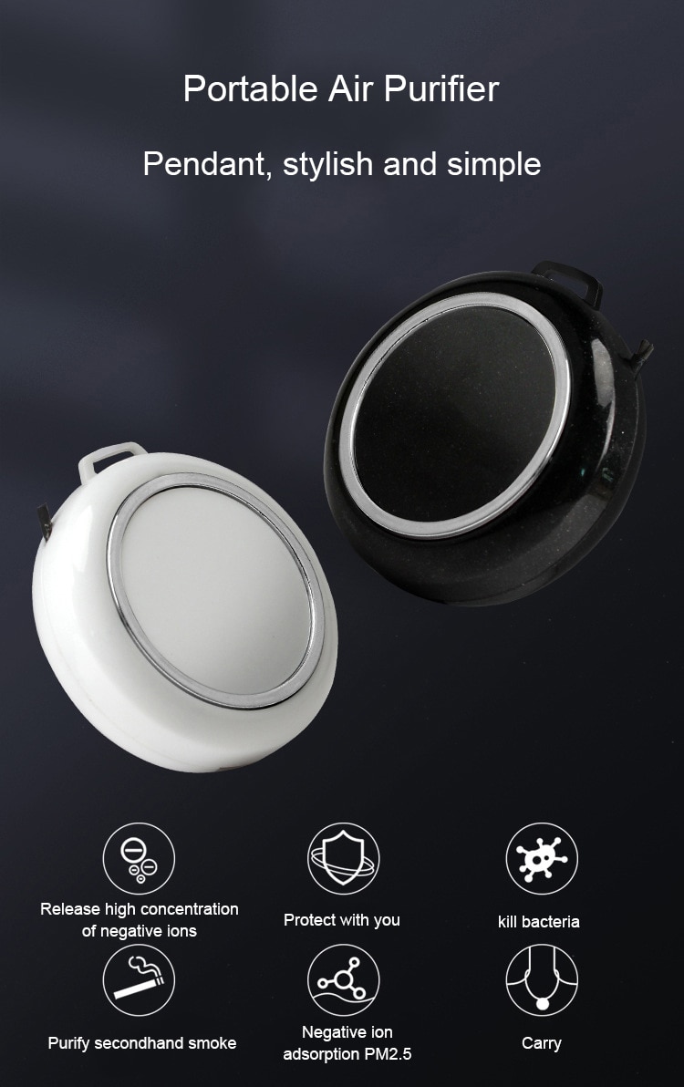 DMWD – générateur d&#39;ions négatifs anions USB, purificateur d&#39;air Portable personnel, Mini ioniseur Portable, nettoyeur de fumée, filtre à oxygène, assainisseur