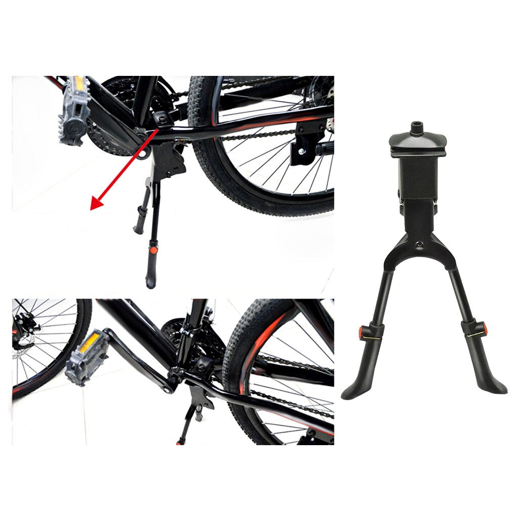 Dubbele Been Fiets Kickstand Center Kick Stand Mount Fiets Stand Past 26 "En Boven Voor Racefiets