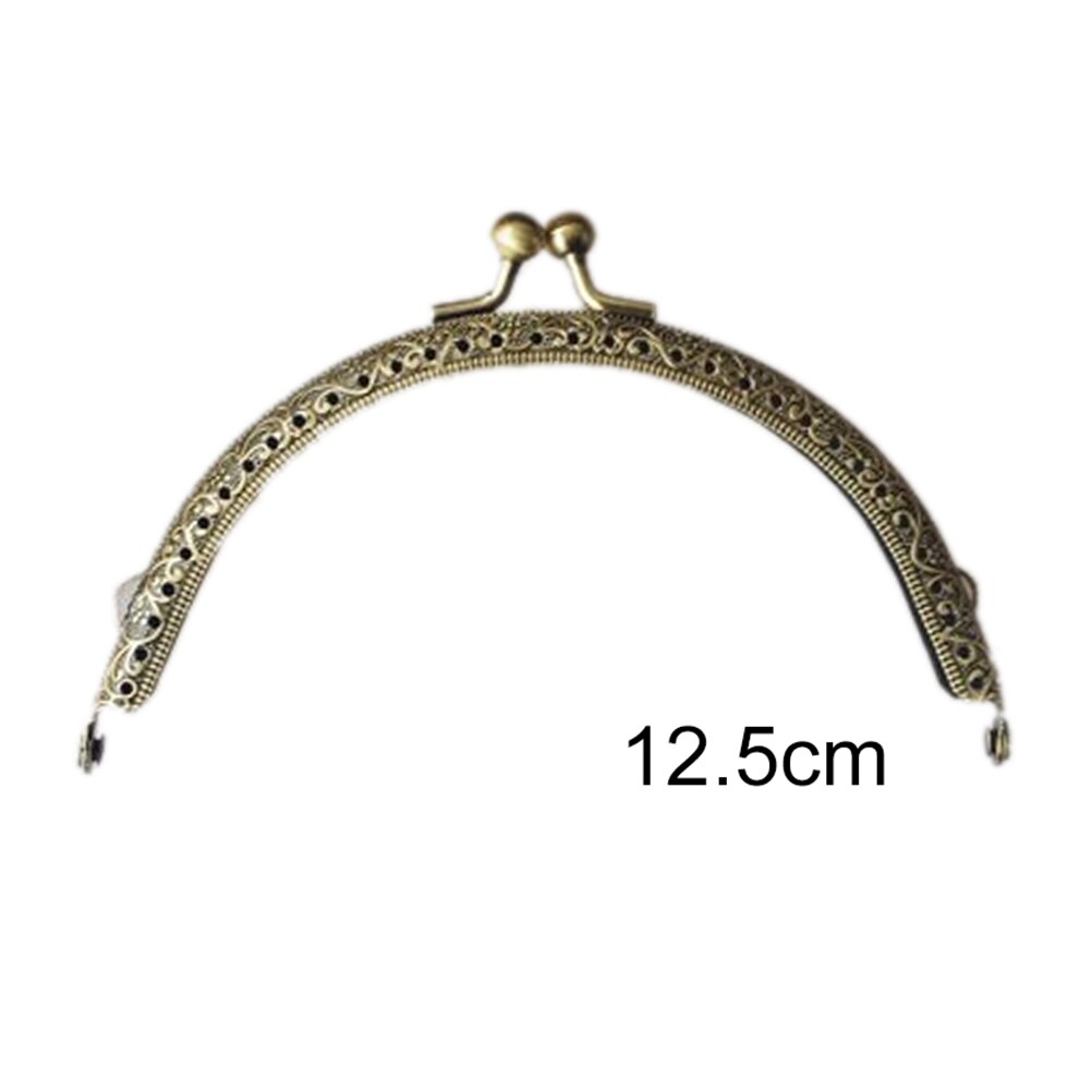 7Sizes Metal Purse Frame Ring Kiss Clasp Handle For Bag DIY Antique Brass Craft Bag Making Wallet Clip: N3