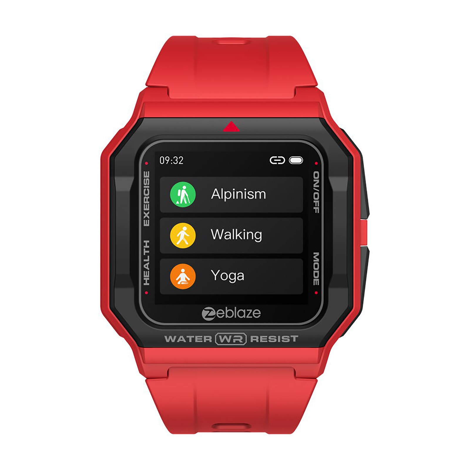 Zeblaze Ares Retro Smart Watch Man Women's Smartwatches Wristwatch Heart Rate Blood Pressure 13 Sports Modes Smart Watch: Red