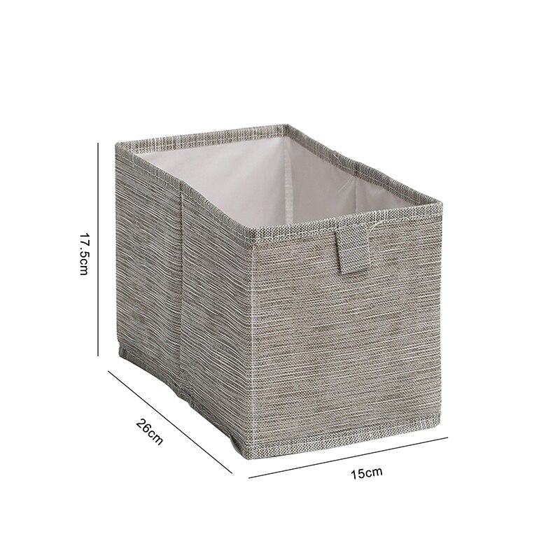 Cube Opvouwbare Non-woven Opbergdoos Voor Kinderen Speelgoed Organizer Garderobe Afwerking Bins Kleding Ondergoed Shirt Opbergdozen: 27x15x17cm-8