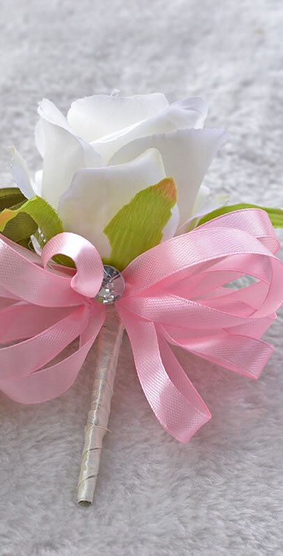 Bruiloft of gala pols corsage bruidscorsages en corsages voor bruidegom of bruidsjonkers trouwpak accessoires  a0004: Foto 2