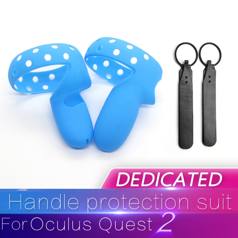 Schutzhülle Griff Fall Für Oculus Quest 2 VR Gläser Zubehör Set Silikon Grip Griff Schutzhülle