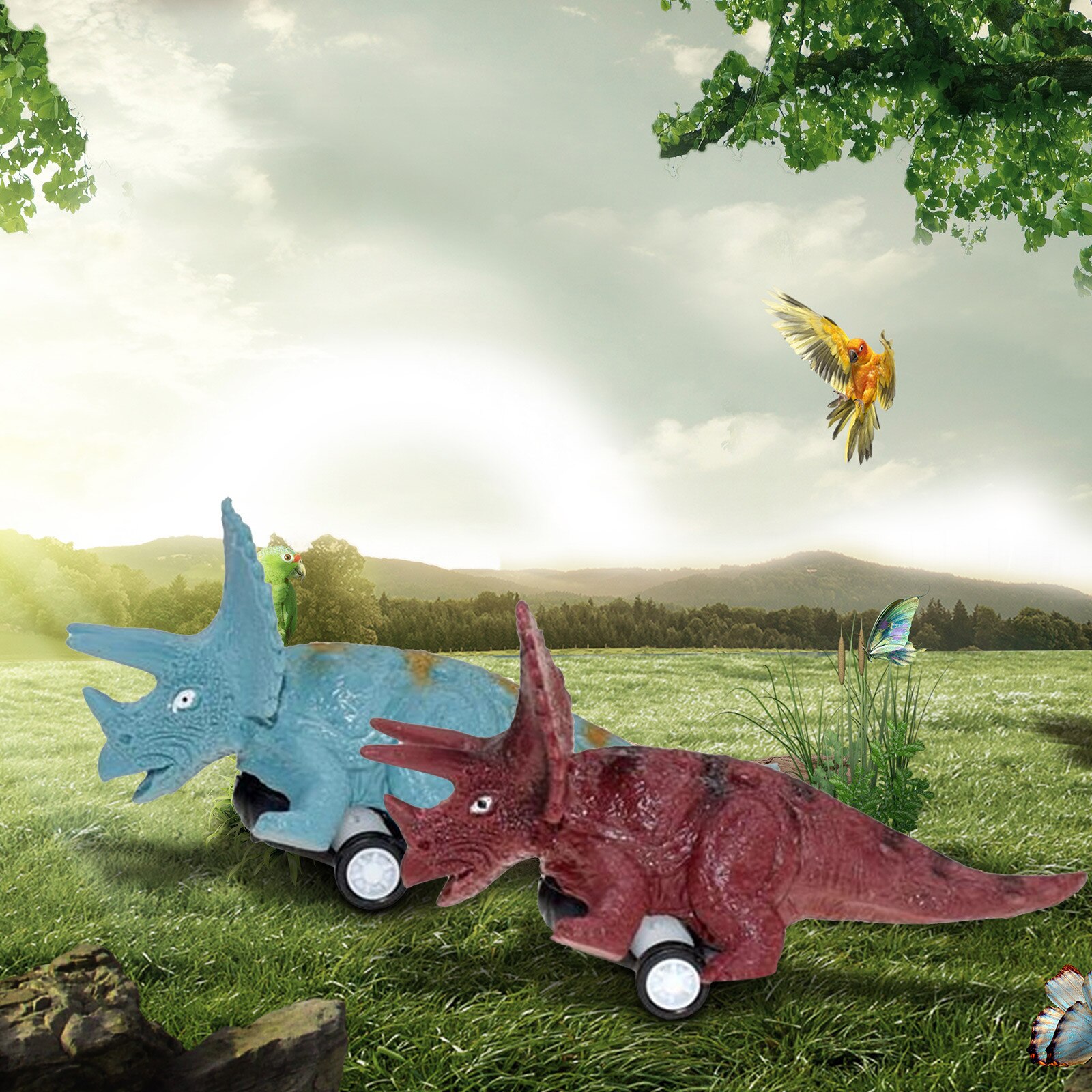 Interessante dinosauro imitazione aliante dinosauro auto per bambini regalo bambini giocattoli modello realistico Детские Игрушки